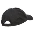 thumbnail image 4 of Cross Flag Embroidered Low Profile Dyed Cap - Black OSFM, 4 of 5