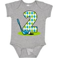 thumbnail image 3 of Inktastic Argyle Golf 2nd Birthday Boys Baby Bodysuit, 3 of 5