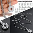 thumbnail image 5 of ChainsHouse 14K Gold Plated Initial Necklaces for Women Men Alphabet Bubble Pendant Necklace White Cubic Zirconia Birthday Christmas Anniversary Jewelry Gift, O, 5 of 8