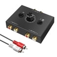thumbnail image 4 of crativent Two-way L/R Audio Switcher Button Control Professional Speaker Splitter, 4 of 6