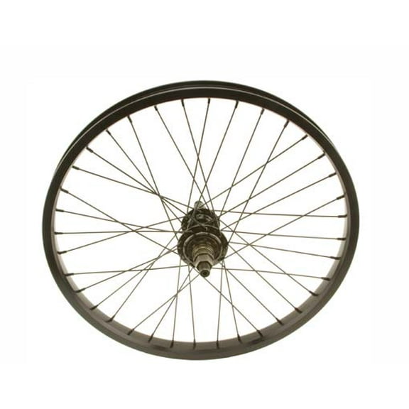 20" W20A 36 Spoke 14G Alloy Rear Wheel 9T Driver 14mm Axle Sealed Bearing Black Bicycle wheel, bike wheel, Lowrider bike wheel