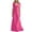 55-hot pink plus size dresses, variant on UPPADA Women's Wedding Guest Evening Party Maxi Dress Plus Size Cocktail Dresses V Neck A-Line Elastic High Waist Dress Pleated Chiffon Maxi Plus Size Formal Dresses Blue,L