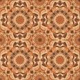 thumbnail image 1 of Ahgly Company Tapis de Zone Carré Orange Lavable en Machine, 8 Pieds Carré, 1 of 7