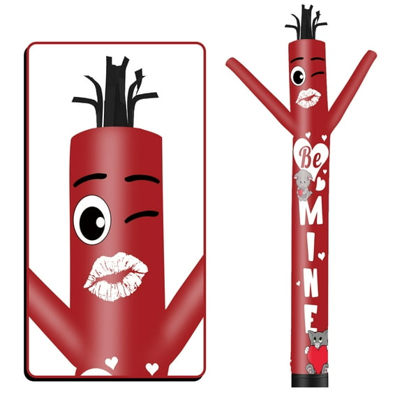 Be Mine Inflatable Tube Man Wacky Wavy Dancing Guy for Outdoor Decoration Advertising Business Promotion - Valentine's Day (Blower Not Included)