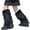 Black, variant on harmtty Fuzzy Leg Warmers Women Knee Length Faux Fur Leg Warmers Winter Long Boots Shoes Cuff Cover for Girls Street Party Daily Wear