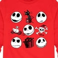 thumbnail image 3 of The Nightmare Before Christmas - Jack Christmas Grid - Toddler And Youth Long Sleeve Graphic T-Shirt, 3 of 5