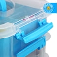 thumbnail image 6 of Bins Things 4 Trays Light Blue Craft Organizers & Storage Box, 6 of 8