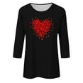 thumbnail image 4 of CFLVAEK Cute Heart Graphic Tees for Women Plus Size Valentines Day Tshirts Casual Short Sleeve T Shirts Loose Fitted Round Neck Tops XXXL, 4 of 4