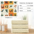 thumbnail image 6 of Yayeee 6 Pack Kitchen Dish Cloths for Washing Dishes Soft Absorbent Microfiber Towels, Cartoon Plants, 6 of 9