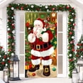 thumbnail image 3 of harmtty Reusable Christmas Decor Christmas Door Festive Door Hanging Blanket for Holiday Home Decor, 3 of 8