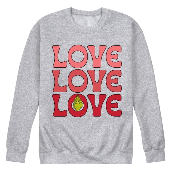The Grinch - Love Stack - Men's Crew Fleece Sweatshirt