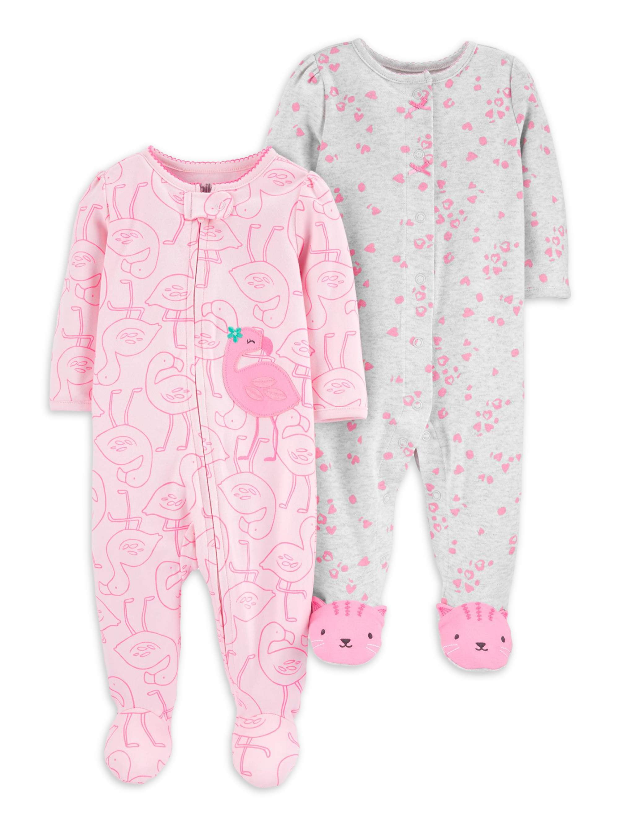 preemie baby girl sleepers