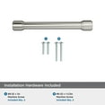 thumbnail image 5 of Amerock Faircrest 5-1/16 inch (128mm) Center-to-Center Satin Nickel Cabinet Pull, 5 of 7