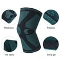 thumbnail image 3 of Unisex Compression Knee Sleeve Support Running Basketball Lift Knee Pads, 3 of 8
