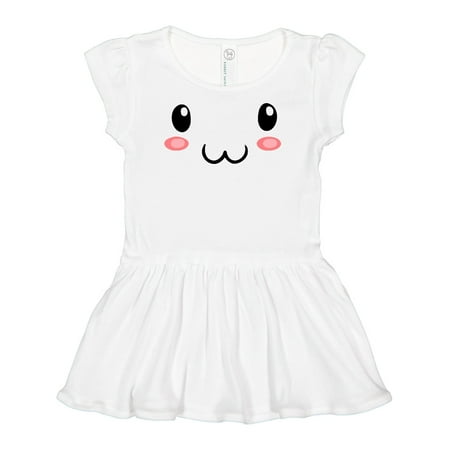 

Inktastic Cute Kawaii Cat Face Gift Baby Girl Dress