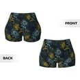 thumbnail image 4 of KLL Sunflowers Pattern Workout Shorts for Women Scrunch Short Gym Yoga Running Sport Active Exercise Fitness Shorts, 4 of 8
