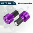 thumbnail image 4 of Unique Bargains 2 Pcs Motorcycle Handlebar End Plug Aluminum Alloy 7/8" 22mm 30mm OD Fashionable Purple, 4 of 6
