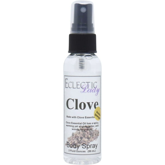 Clove Body Spray, Eclectic Lady, Hydrating Mist, Unisex (Double Strength), 2 oz