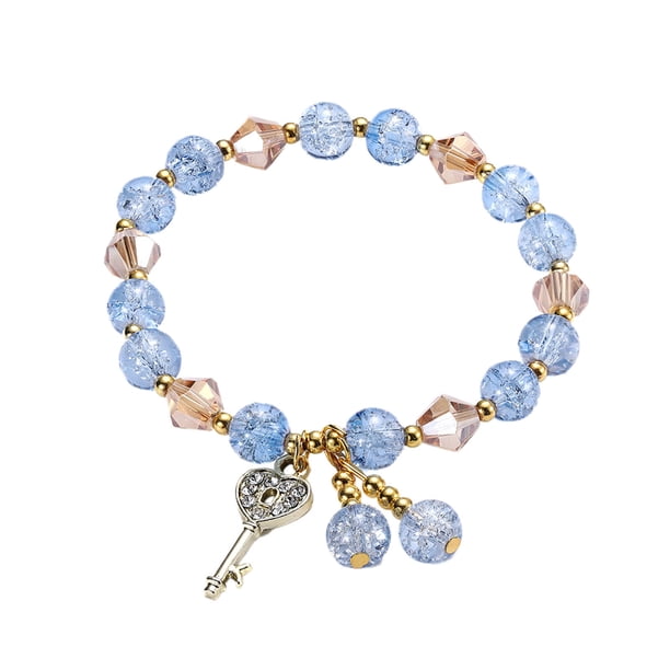 Señoras Multicolor Stretch Pulsera de cuentas Apilable Pulsera de cuentas en capas de cuentas pulsera ajustable Colorido pulsera elástica