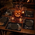 thumbnail image 7 of Table Decor, Fall and Halloween Decor, Bat Decorations for Halloween, Halloween Party Decor, 16X12 Inch Printed Linen Placemats, Stain Resistant, Quick to Rinse Clean, Heat, 7 of 7