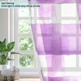 thumbnail image 4 of Yayeee Window Curtains Set of 2 for Living Room Light Filtering 63"x42", Purple and White Pattern, 4 of 7