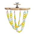 thumbnail image 2 of Juguete de escalada para petauros del azúcar, juguetes colgantes de madera con cadenas de colores, columpios para mascotas pequeñas, ratas y escalador, 2 of 8