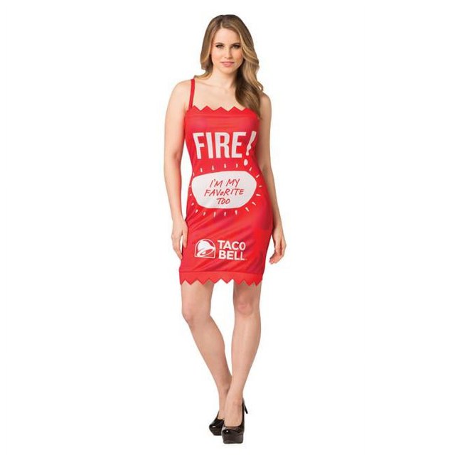 Taco Bell Déguisement de Feu pour Femmes Taco Bell Sauce Packet