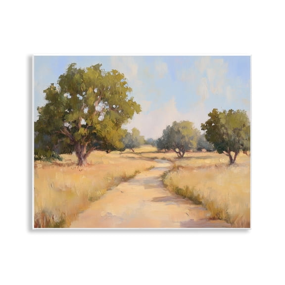 Stupell Industries Getting Lost Natural Field Landscape & Nature Painting Unframed Art Print Wall Art, 14 x 11