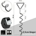 thumbnail image 2 of Heavy Duty Trampoline Stakes, Corkscrew Shape Trampoline Anchors High Wind Tie Down Kit, Galvanized Steel Anti-Rust, Versatile Ground Anchors for Outdoor Equipment Including Tents, 2 of 5