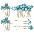 thumbnail image 2 of KAKOWELY juego de tocados de novia para boda, peinetas para mujer, horquillas para novia, accesorios para el cabello de novia, 2 of 5