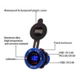 thumbnail image 4 of Pantalla Digital Cargador De Motocicleta Puertos Usb Duales Enchufe De Cargador De Automóvil Adaptador De Encendedor De Cigarrillos De Aleación De Aluminio Con Voltímetro Para Motocicleta Camión De Monstrate VI009543-03, 4 of 7