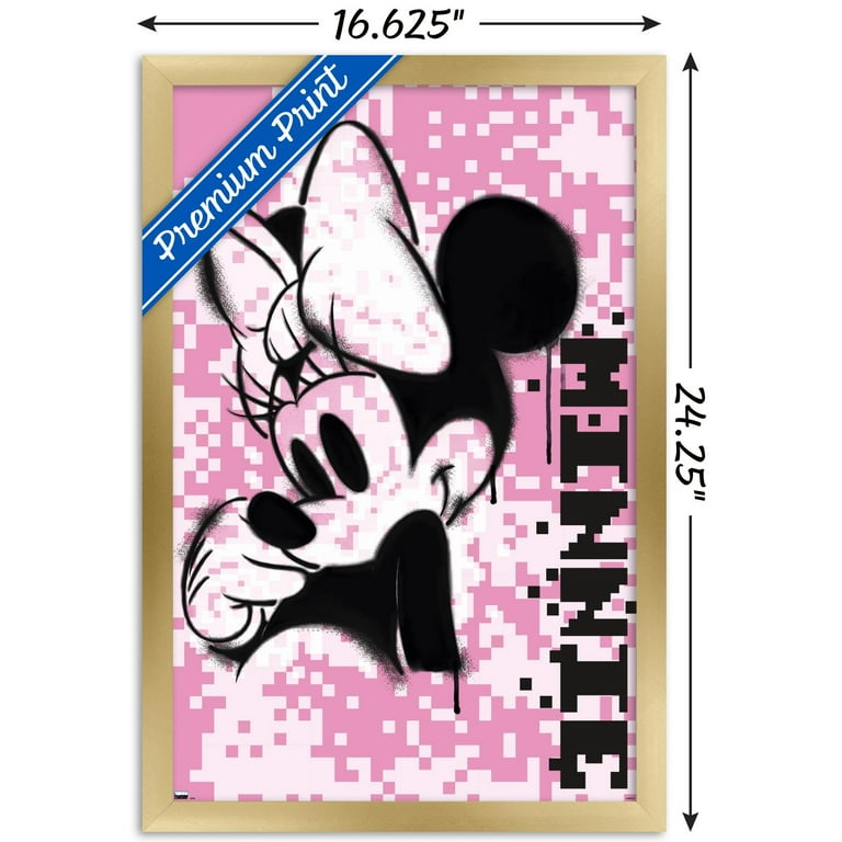 Disney Minnie Mouse - Pink Pixels Wall Poster, 14.725