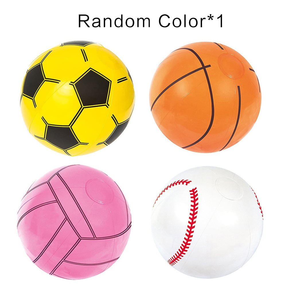 12cm inflatable basketball volleyball beach ball kids sports toy random coloDS 