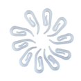 thumbnail image 3 of OULII 120 Pcs Crochets de Rideaux en Plastique Figurine 6 Formes pour Suspendre Rideaux Décoration Murale Maison, 3 of 8