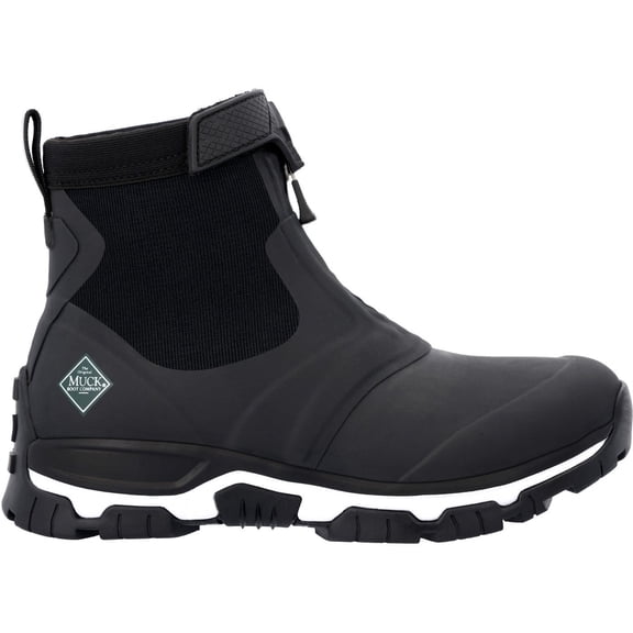 Muck Women's Apex Mid Zip, Black/White