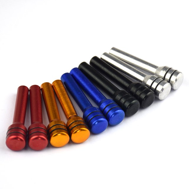 2pcs Car Door Lock Pin Modification Solid Color Doors Solid Color Accessories Modified Components Universal Locking Knob Replacement Black