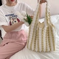 thumbnail image 5 of Bubble Hobo Bags for Women Bubble Tote Bag Cloud Shoulder Bag Hobo Bag Casual Purse Satchel Gift for Women - yellow white, 5 of 6