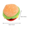 thumbnail image 3 of Durable Squeaky Dog Chew Toys for Aggressive Chewers - Donut Pizza Steak Burger and Fries Designs for Small and Medium Dogs, 3 of 6