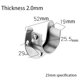thumbnail image 4 of soportes de acero inoxidable para colgar barras de cortina en forma de U, casquillos de tubo redondos resistentes con tornillos (25 mm), 4 of 5