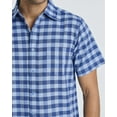 thumbnail image 5 of Real Essentials 3 Pack: Men's Regular-Fit Short Sleeve Woven Button Down Shirt with Pocket (Available in Big & Tall), 5 of 7