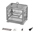 thumbnail image 1 of SIfdSeng Bird Cage Travel Bird Cage Portable Bird | Small Birds Lightweight Parrots Cage with Standing Pole Detachable Tray Hook Handle Easy Transport Bird For, 1 of 5