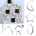 thumbnail image 2 of Juego de cortadores de galletas EID MUBARAK Moon Star, molde de galletas, luz de madera EID colgante, Ramadán, Mubarak, Ramadán, Kareem, fiesta, decoración del hogar, 2 of 4