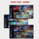 thumbnail image 2 of Consola de juegos Arcade Controlador de juegos Conexión inalámbrica 2000+ Soporte para juegos, 2 of 8