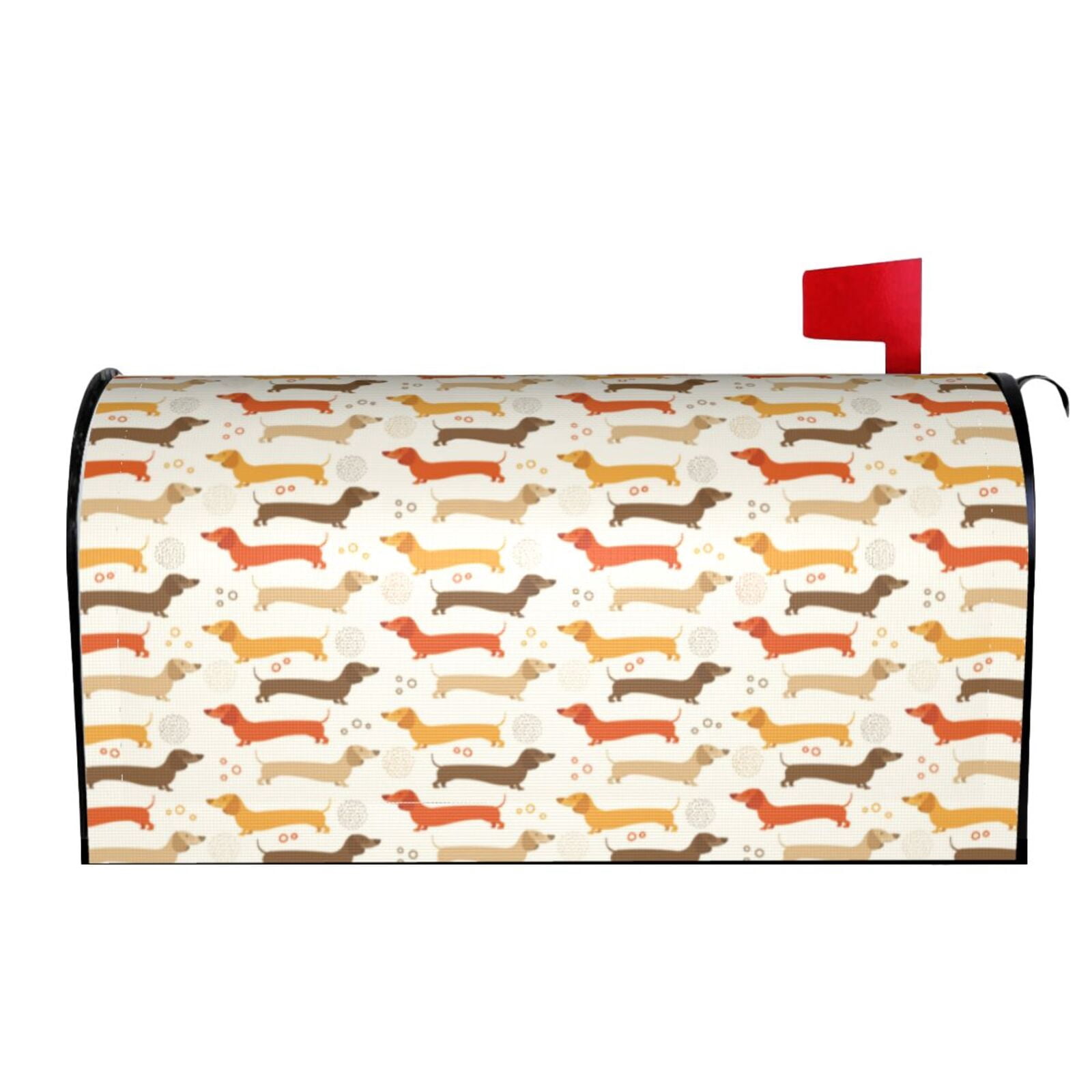Picia Dachshund Magnetic Mailbox Cover Standard Size-21x18 in