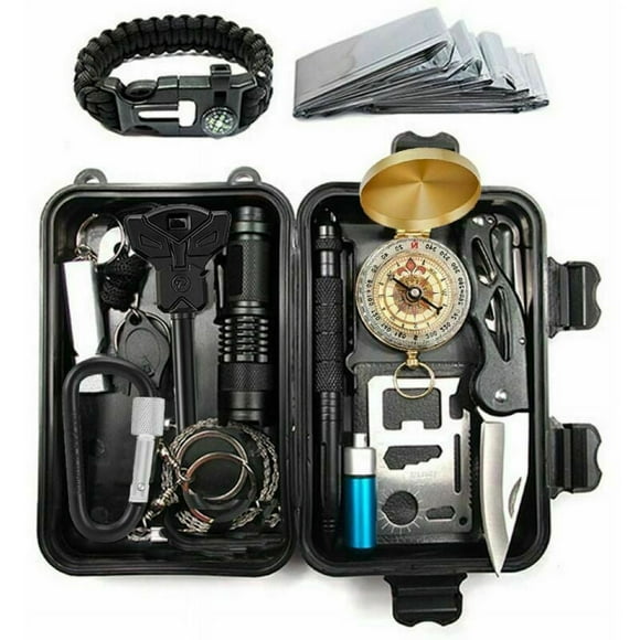 Complete Survival Kit with Emergency Tools for Hiking & Camping