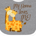thumbnail image 4 of Inktastic My Nonna Loves Me Boys or Girls Baby Bib, 4 of 4