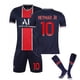 thumbnail image 1 of Kits de fútbol para niños Camiseta de fútbol Camiseta de entrenamiento Traje 21/22-20 21 PSG Local Neymar 10-M BmatwkZeng Bmatwk Jersey, 1 of 2