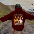 thumbnail image 2 of Sweatshirts for Women Trendy Halloween Hoodie with Pumpkin Ghost Funny Print Oversized Long Sleeve Top Fall Tops,,2XL, 2 of 7