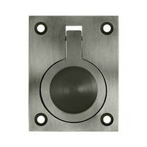 Deltana FRP25U15A 2 1/2-Inch x 1 7/8-Inch Solid Brass Flush Ring Pull