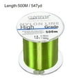 thumbnail image 2 of Uxcell 547Yard 3Lb Fluorocarbon Coated Monofilament Nylon Fishing Line Light Green, 2 of 7